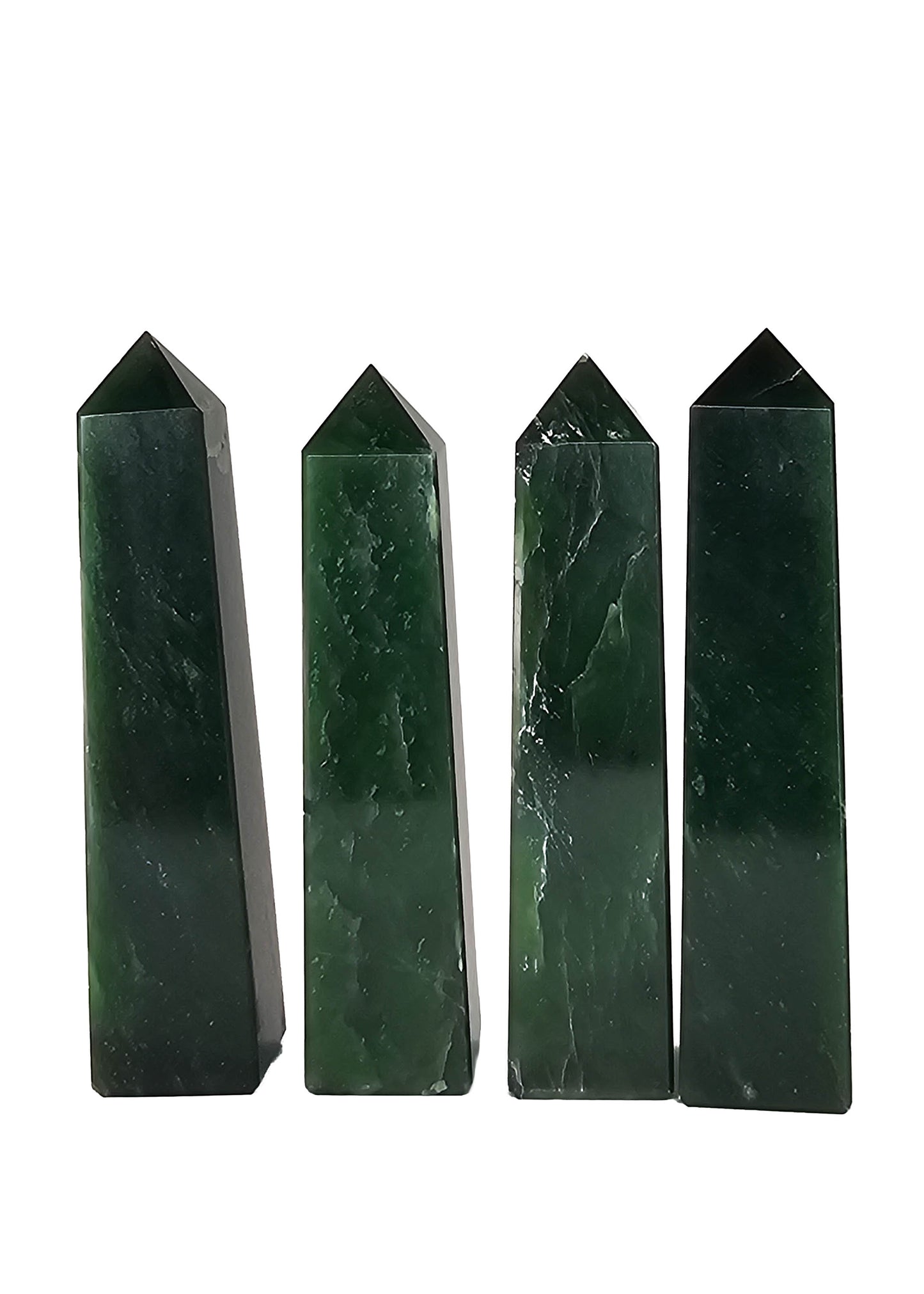 British Columbia Nephrite - Obelisk - Character Grade - 4pc - 535g