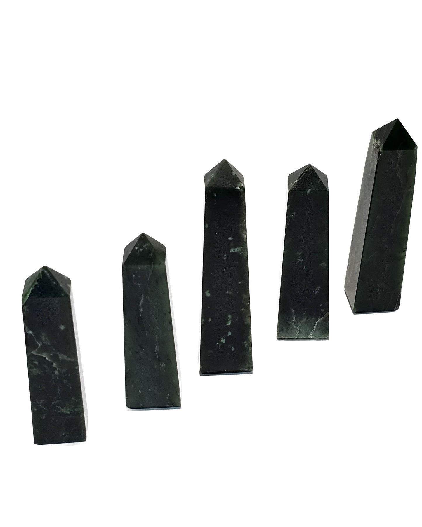 British Columbia Nephrite - Obelisk - Character Grade - 5pc - 569g