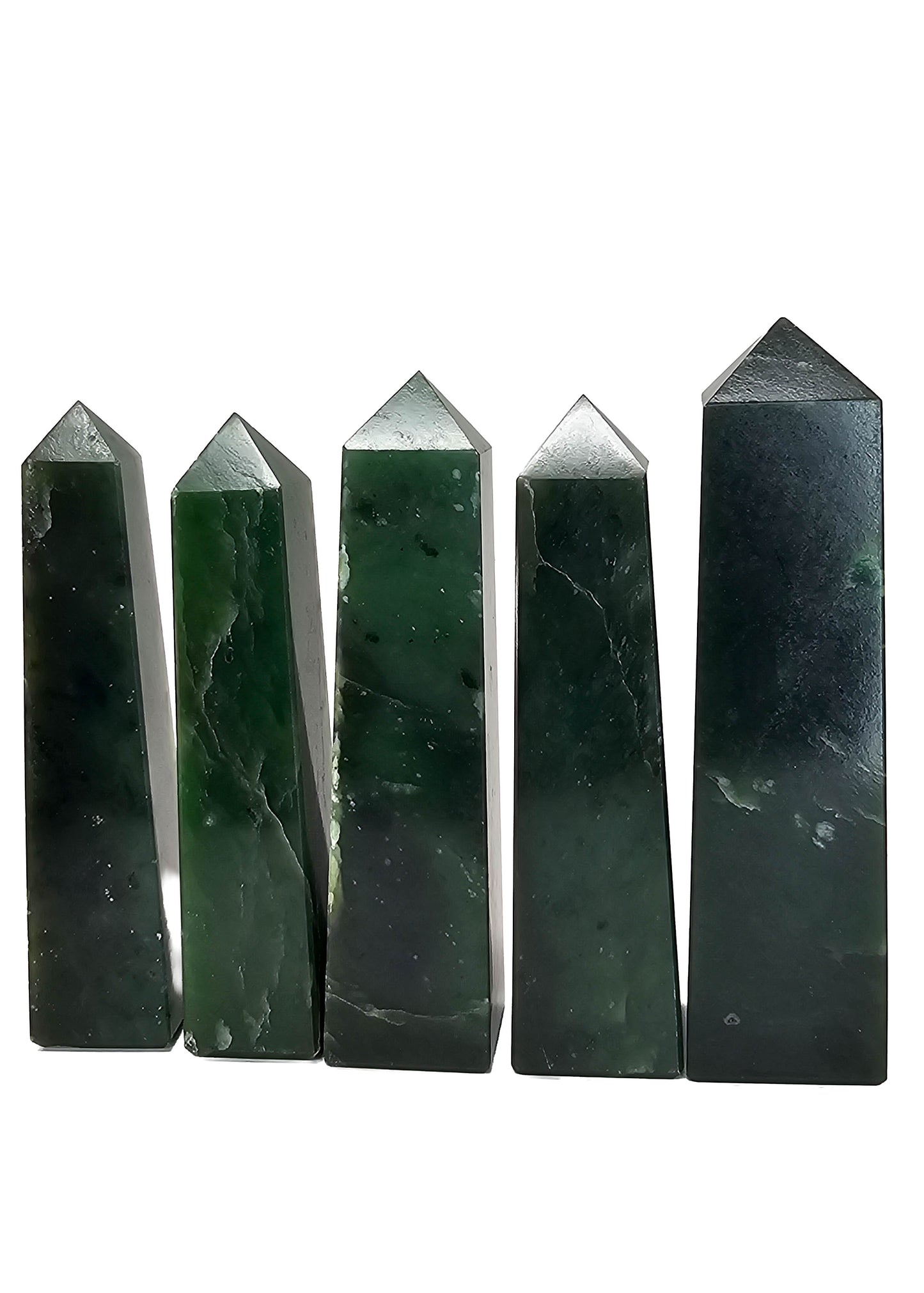 British Columbia Nephrite - Obelisk - Character Grade - 5pc - 725g