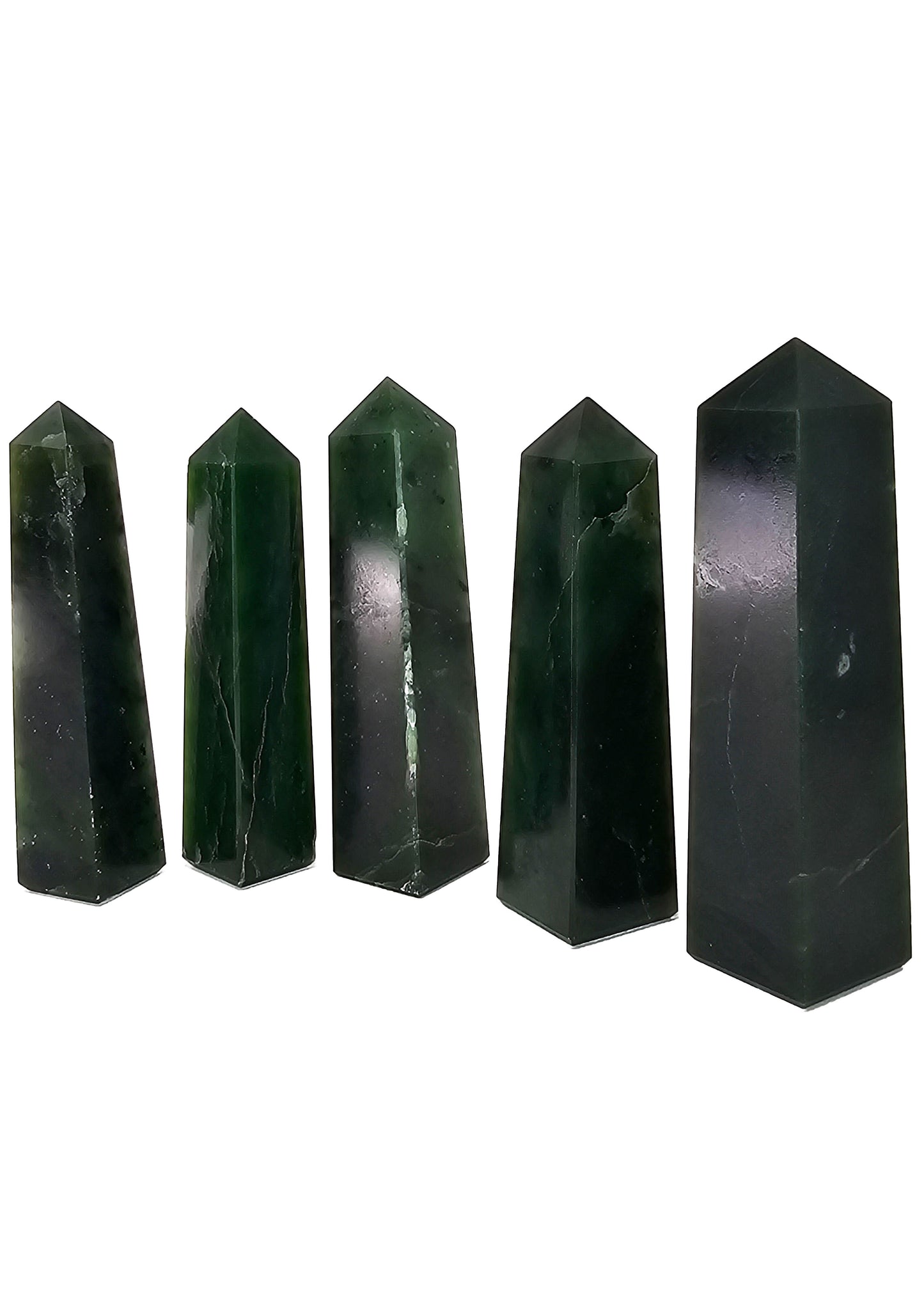 British Columbia Nephrite - Obelisk - Character Grade - 5pc - 725g