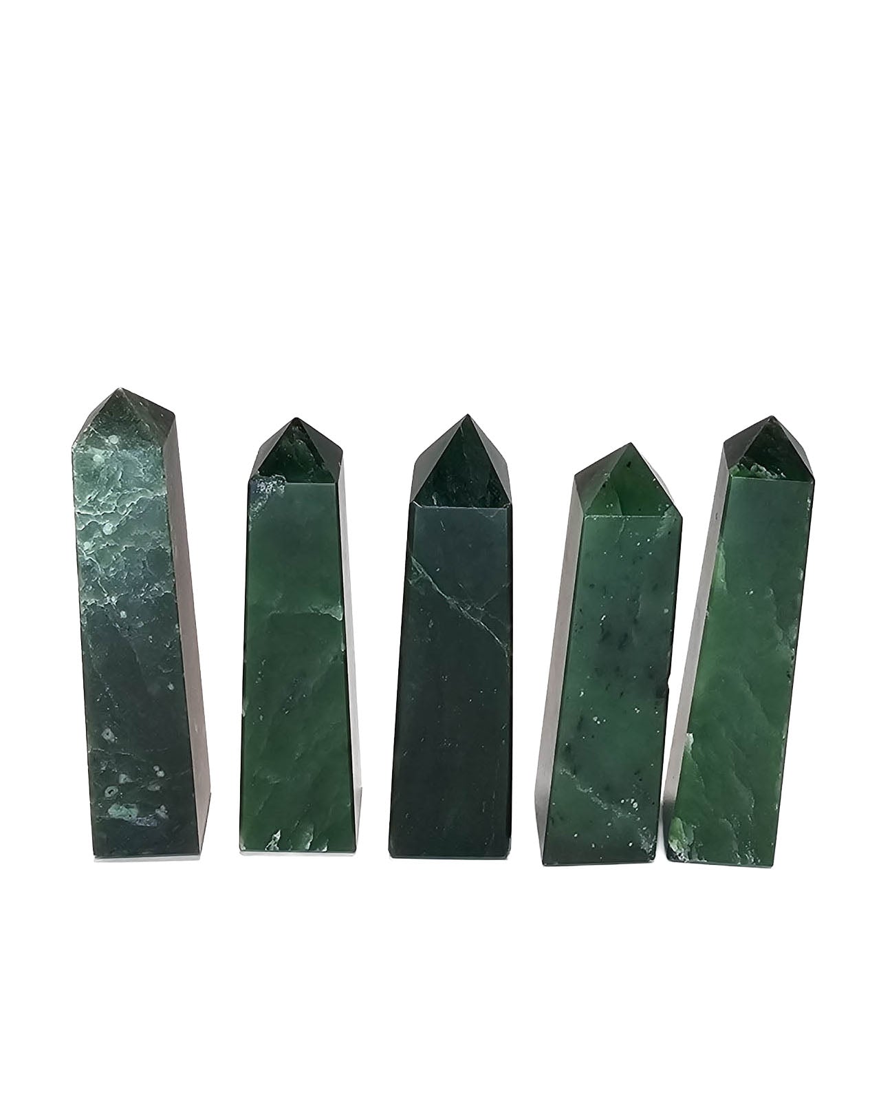 British Columbia Nephrite - Obelisk - Character Grade - 5pc - 748g