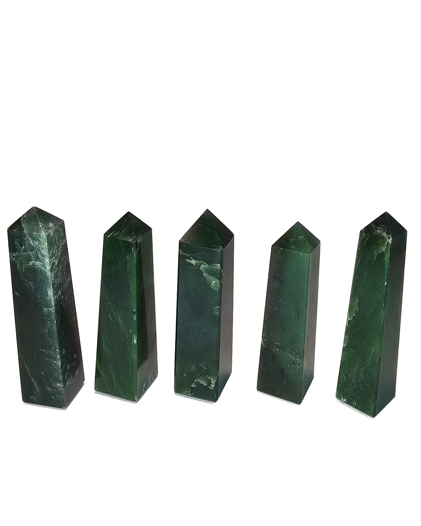 British Columbia Nephrite - Obelisk - Character Grade - 5pc - 748g