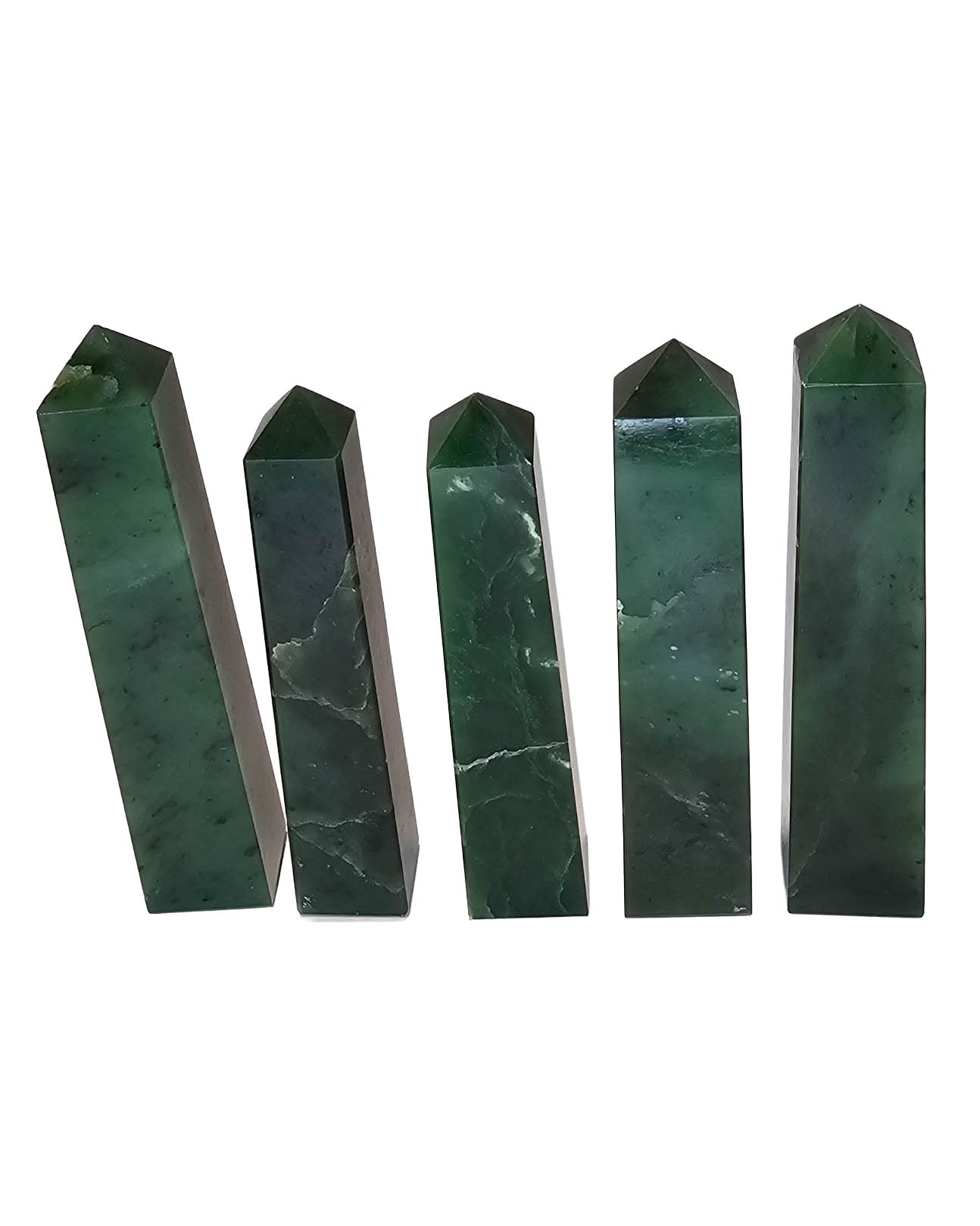 British Columbia Nephrite - Obelisk - Character Grade - 5pc - 764g