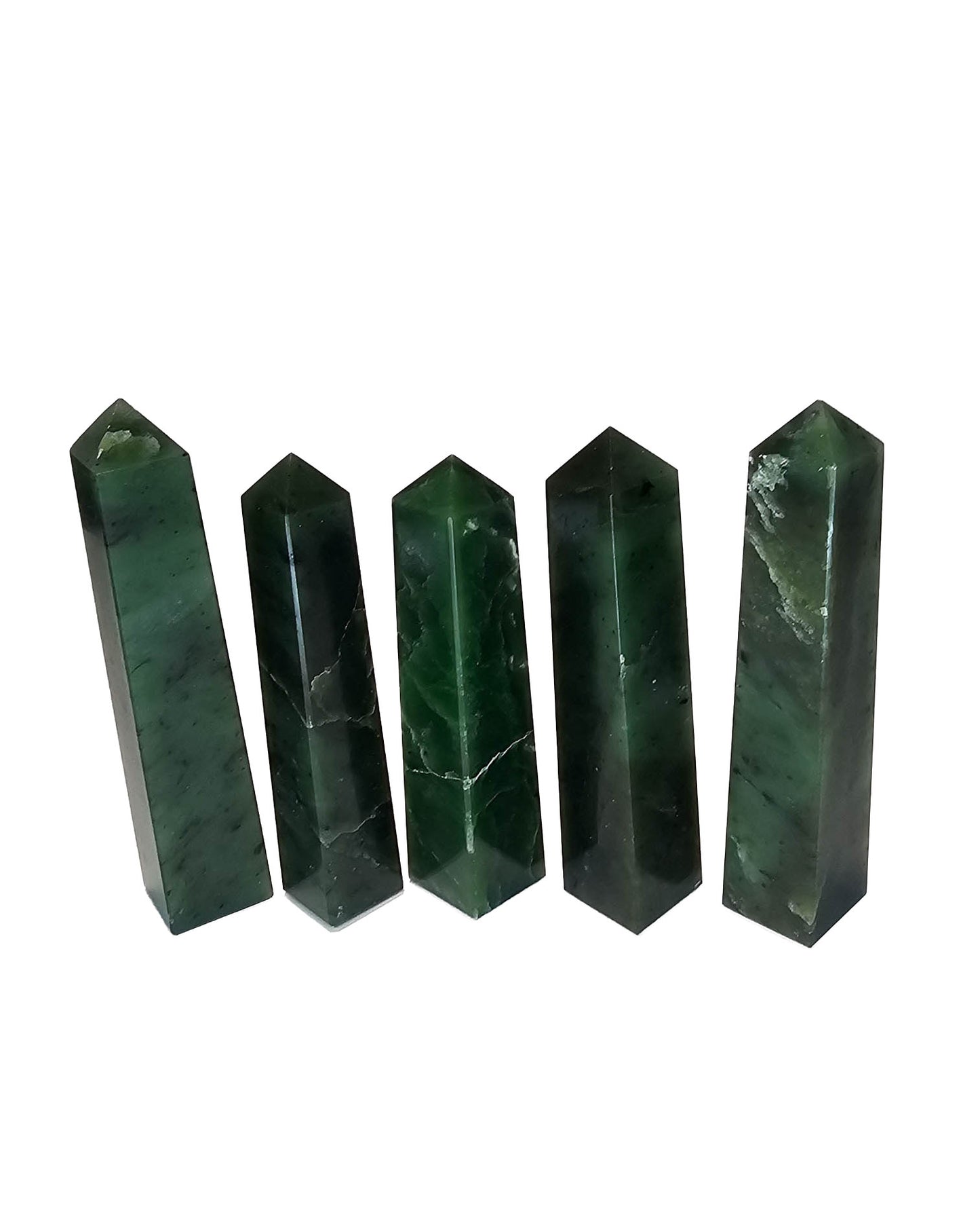 British Columbia Nephrite - Obelisk - Character Grade - 5pc - 764g