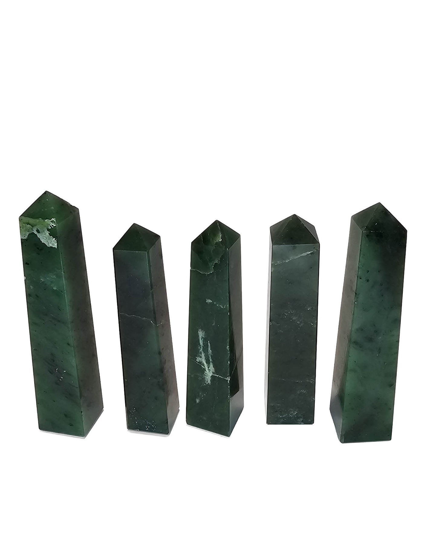 British Columbia Nephrite - Obelisk - Character Grade - 5pc - 764g