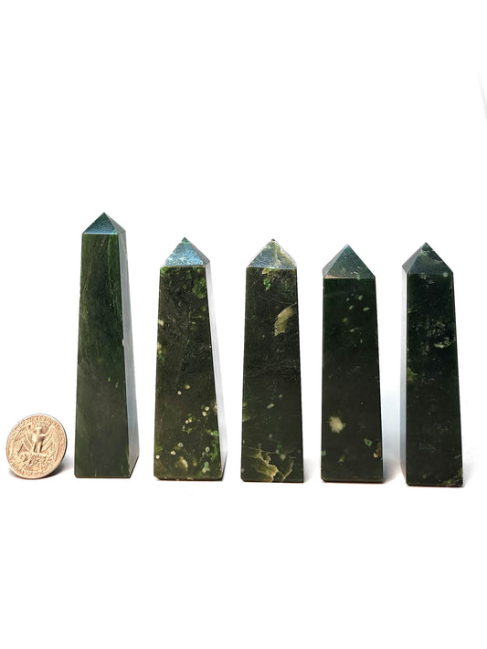 British Columbia Nephrite - Obelisk - Character Grade - 5pc - 575g