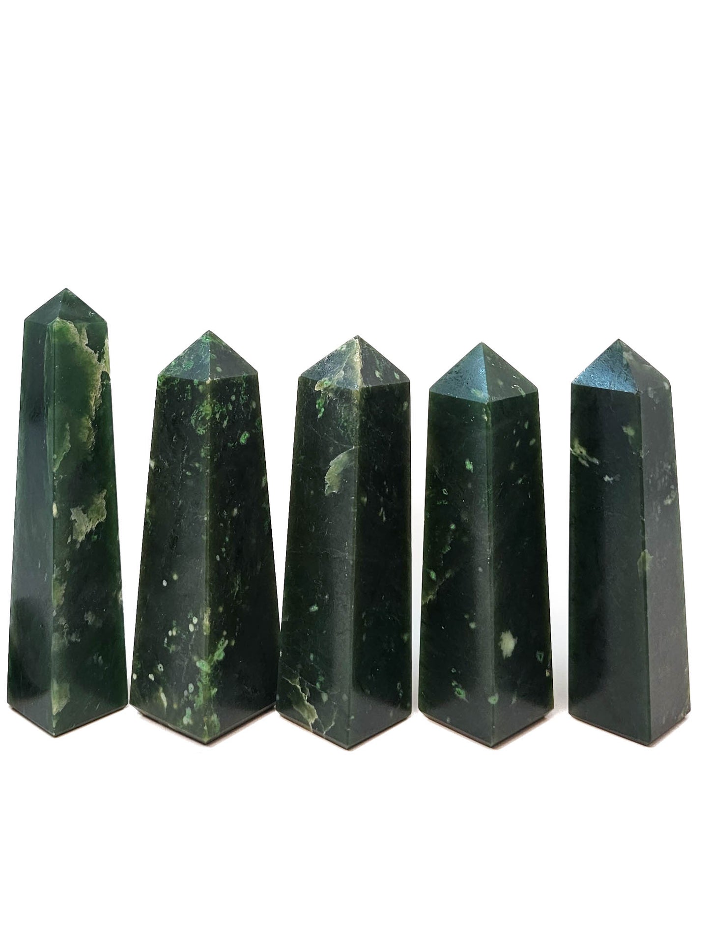 British Columbia Nephrite - Obelisk - Character Grade - 5pc - 575g