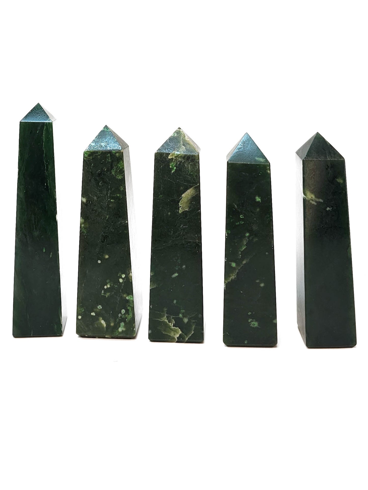 British Columbia Nephrite - Obelisk - Character Grade - 5pc - 575g