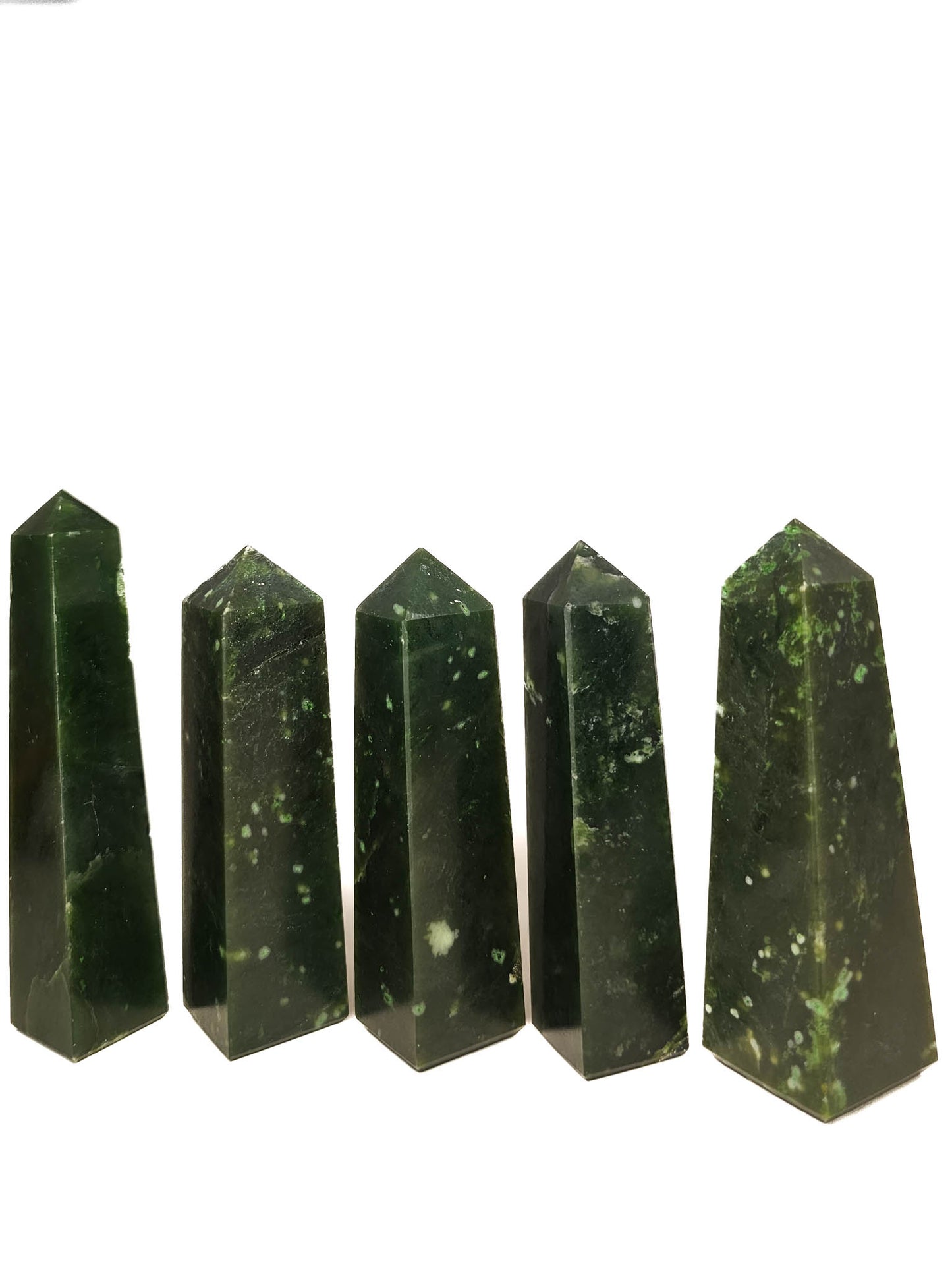 British Columbia Nephrite - Obelisk - Character Grade - 5pc - 575g
