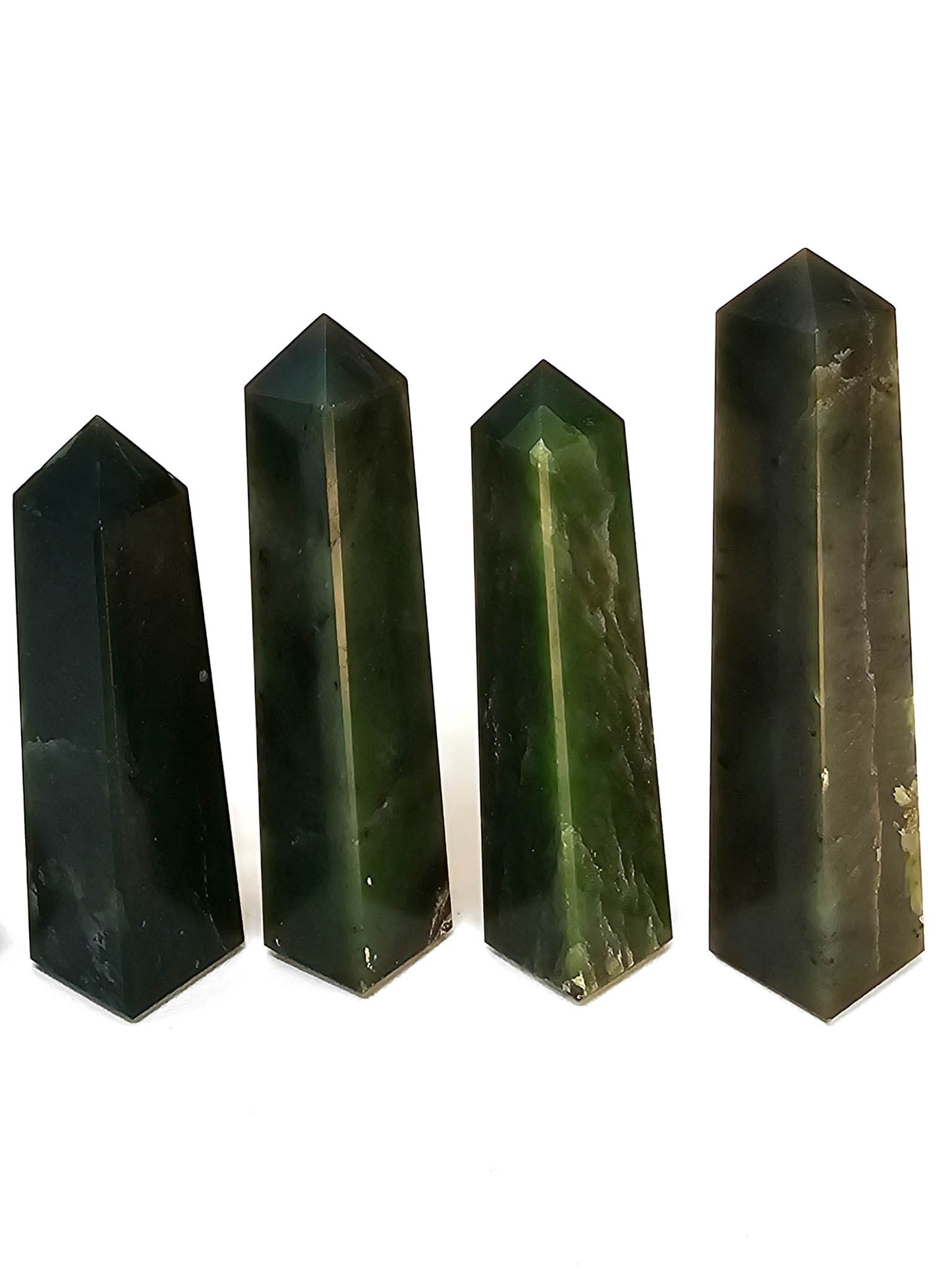 British Columbia Nephrite - Obelisk - Character Grade - 5pc - 614g