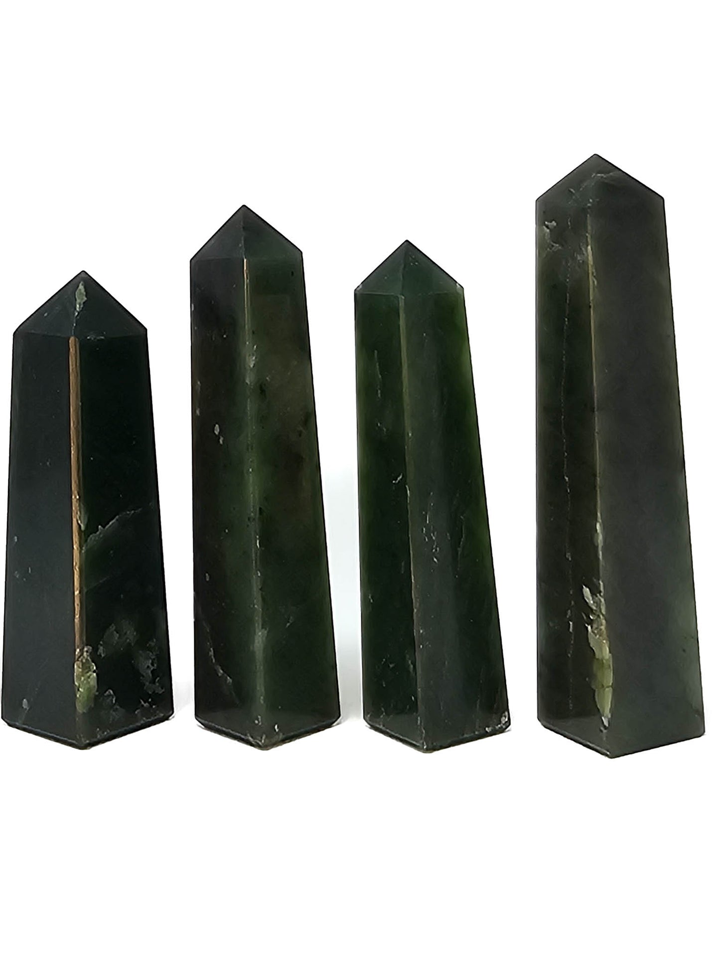 British Columbia Nephrite - Obelisk - Character Grade - 5pc - 614g