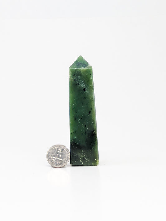 British Columbia Nephrite - Obelisk - B Grade - 1pc - 212g