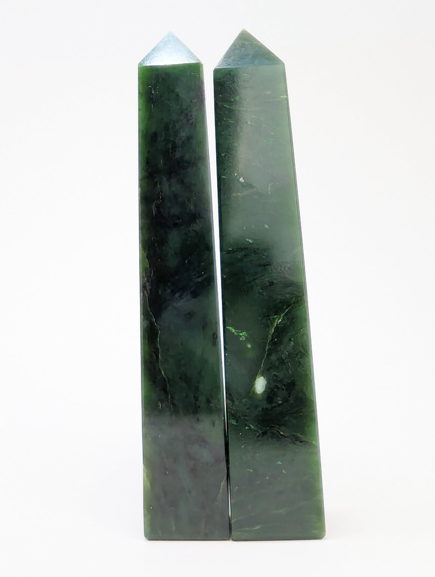 British Columbia Nephrite - Tower - B+ Grade - 2pc - 811g