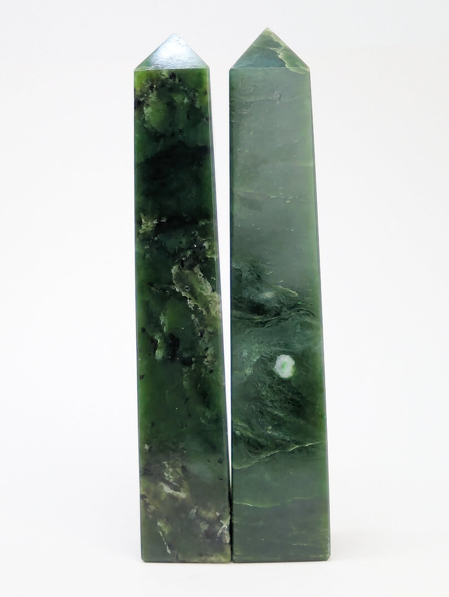 British Columbia Nephrite - Tower - B+ Grade - 2pc - 811g