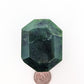 British Columbia Nephrite - Faceted Palm Stone - B+ Grade - 1pc - 151g