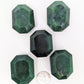 British Columbia Nephrite - Faceted Palm Stone - A Grade - 5pc - 354g