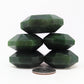 British Columbia Nephrite - Faceted Palm Stone - A Grade - 5pc - 435g
