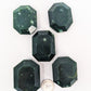 British Columbia Nephrite - Faceted Palm Stone - A Grade - 5pc - 482g
