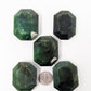 British Columbia Nephrite - Faceted Palm Stone - B+ Grade - 5pc - 399g