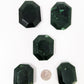 British Columbia Nephrite - Faceted Palm Stone - B+ Grade - 5pc - 486g