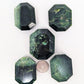 British Columbia Nephrite - Faceted Palm Stone - B Grade - 5pc - 402g