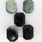 British Columbia Nephrite - Faceted Palm Stone - C Grade - 5pc - 409g