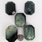 British Columbia Nephrite - Faceted Palm Stone - C Grade - 5pc - 409g