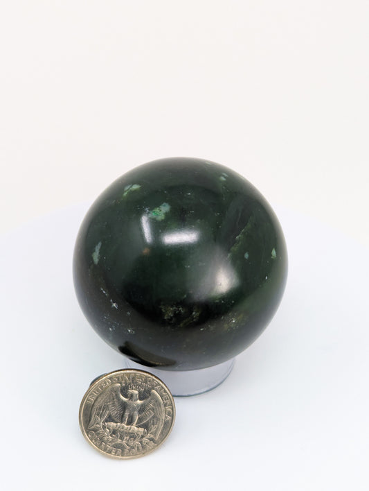 British Columbia Nephrite - Sphere - Grade B - 1pc - 266g