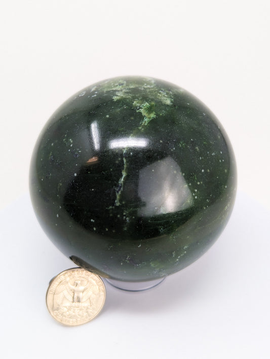 British Columbia Nephrite - Sphere - B Grade - 1pc - 813g
