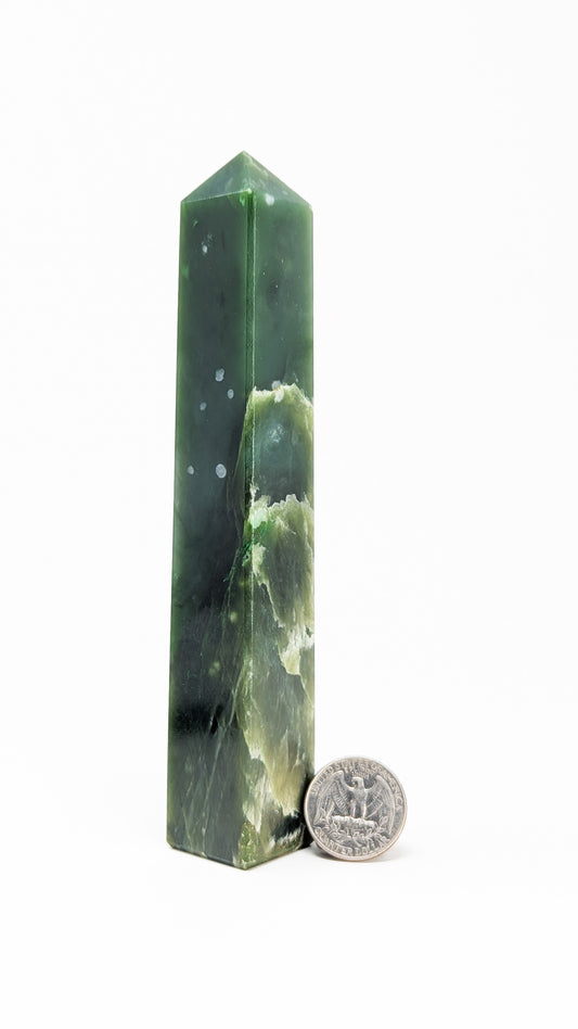 British Columbia Nephrite - Tower - B+ Grade - 1pc - 272g