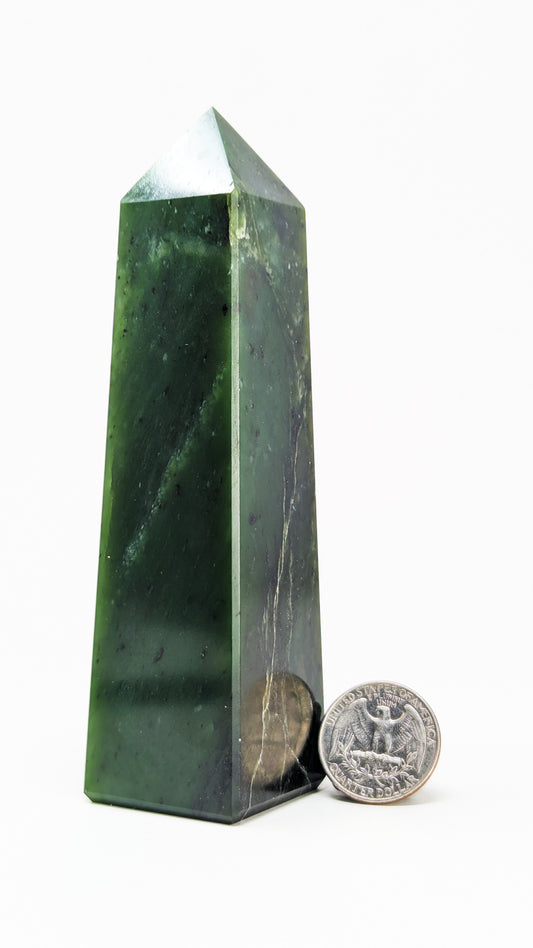 British Columbia Nephrite - Tower - B+ Grade - 1pc - 347g
