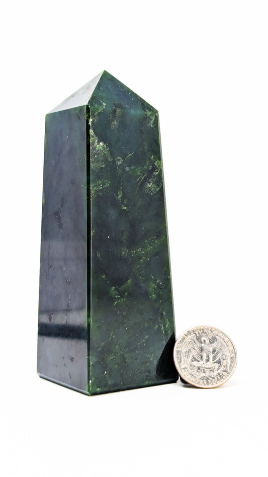 British Columbia Nephrite - Tower - B+ Grade - 1pc - 432g