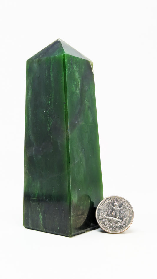 British Columbia Nephrite - Tower - B+ Grade - 1pc - 449g