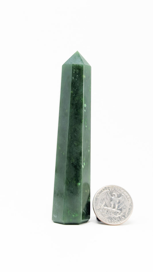 British Columbia Nephrite - Obelisk - A Grade - 1pc - 103g