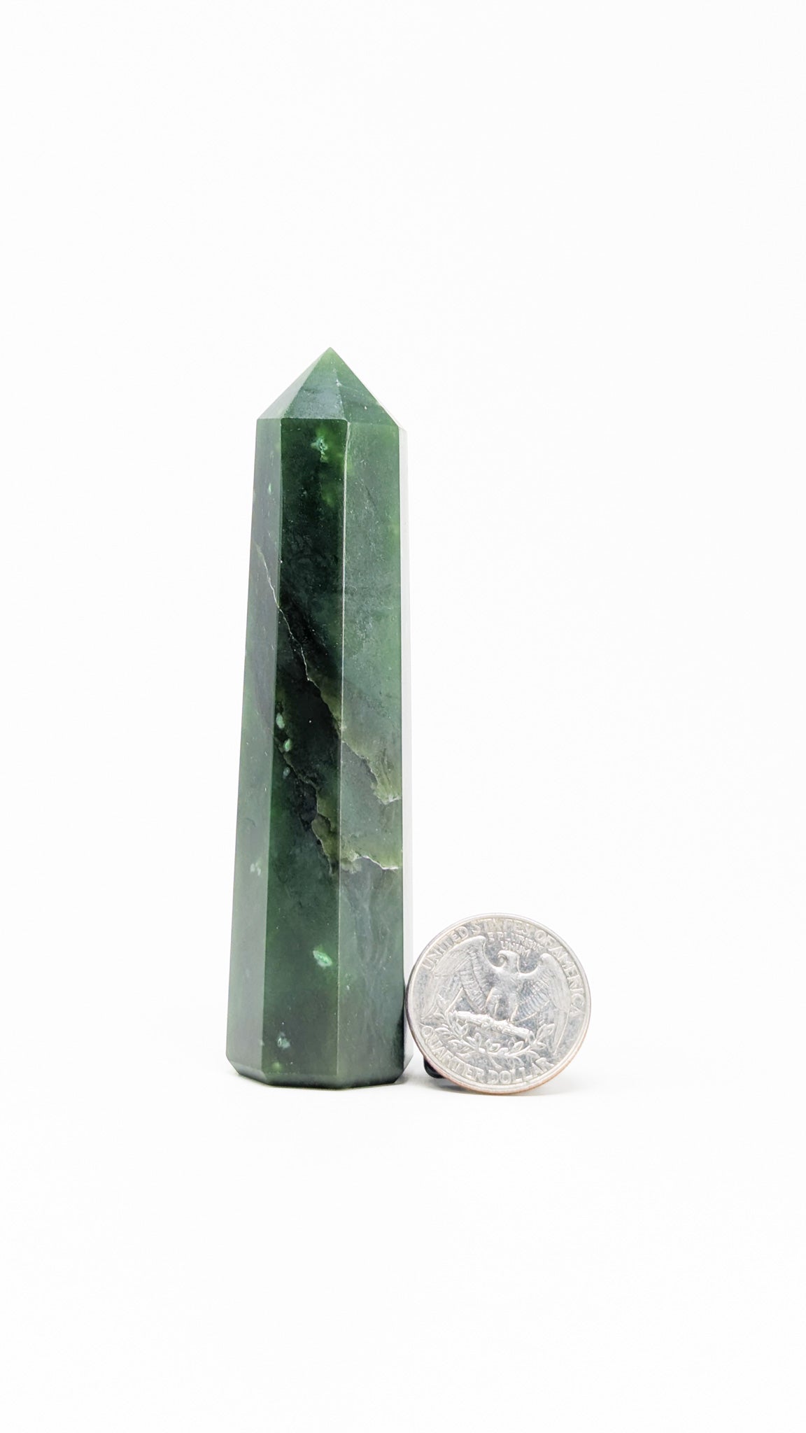 British Columbia Nephrite - Obelisk - A Grade - 1pc - 105.1g