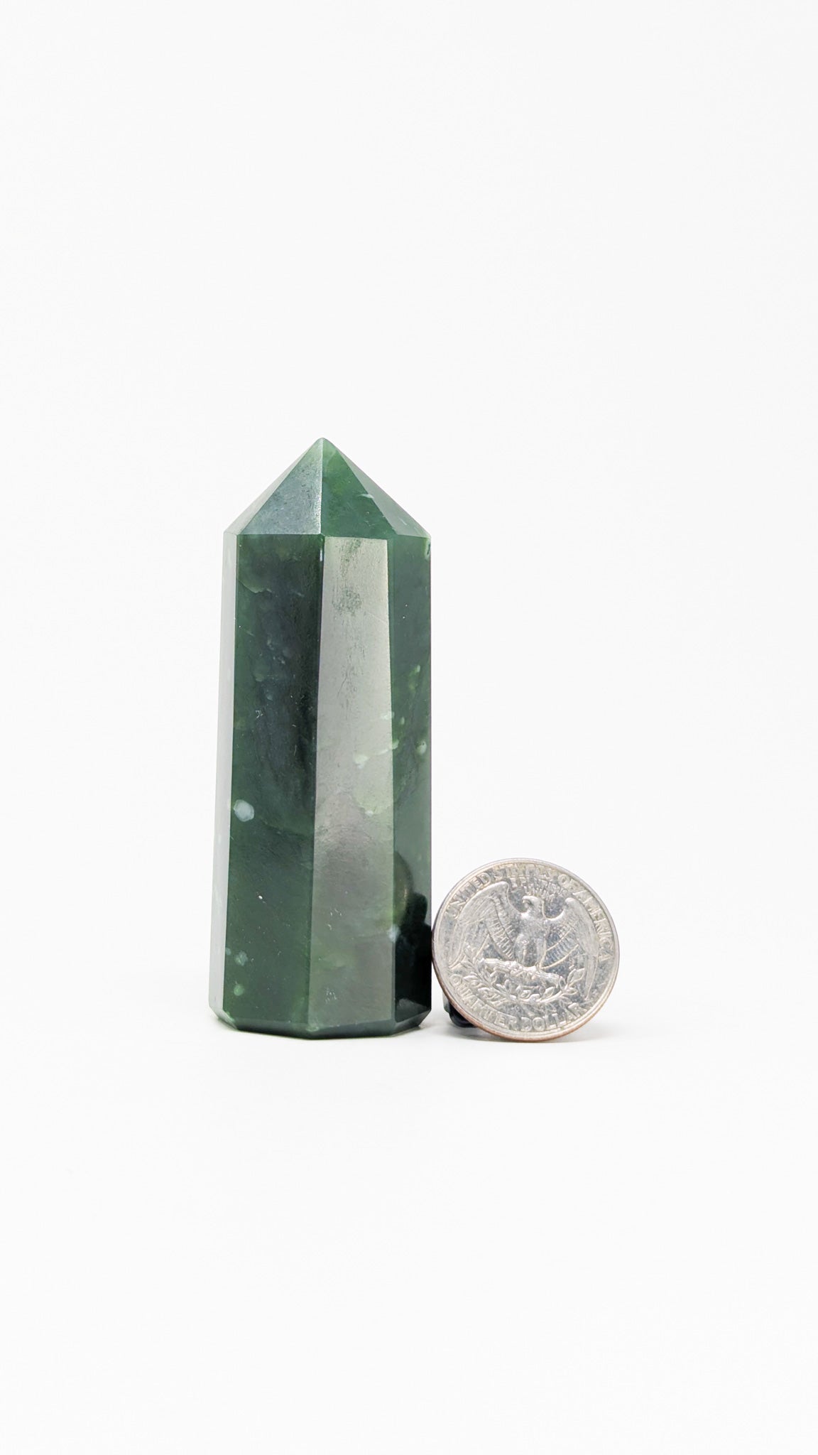 British Columbia Nephrite - Obelisk - A Grade - 1pc - 109g