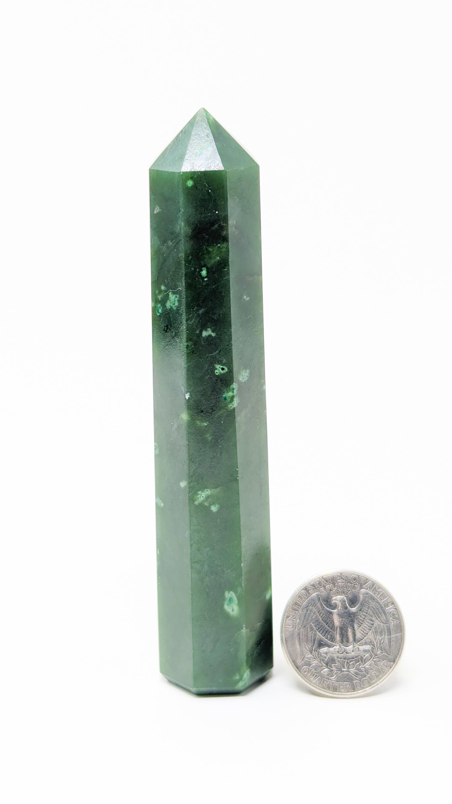 British Columbia Nephrite - Obelisk - A Grade - 1pc - 110g