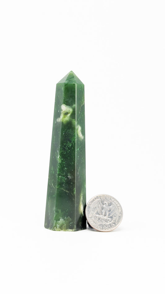 British Columbia Nephrite - Obelisk - A Grade - 1pc - 116g