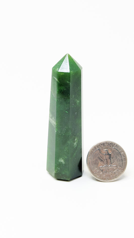 British Columbia Nephrite - Obelisk - A Grade - 1pc - 62g