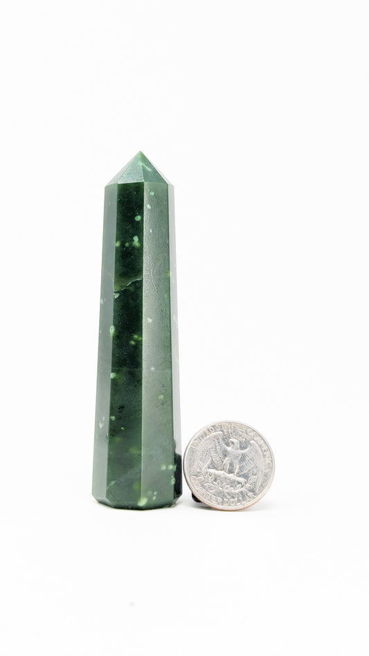 British Columbia Nephrite - Obelisk - A Grade - 1pc - 82g