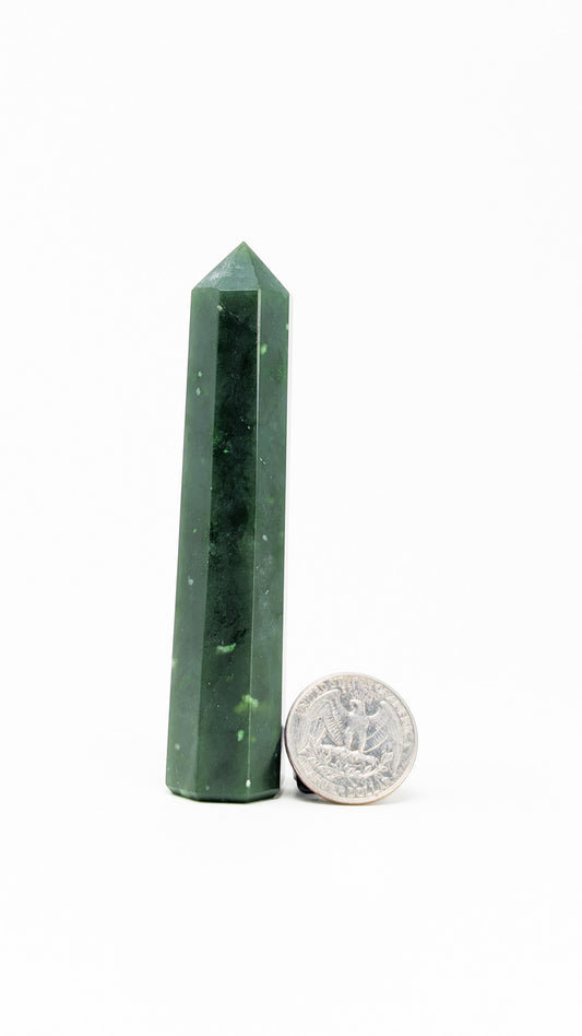 British Columbia Nephrite - Obelisk - A Grade - 1pc - 92g