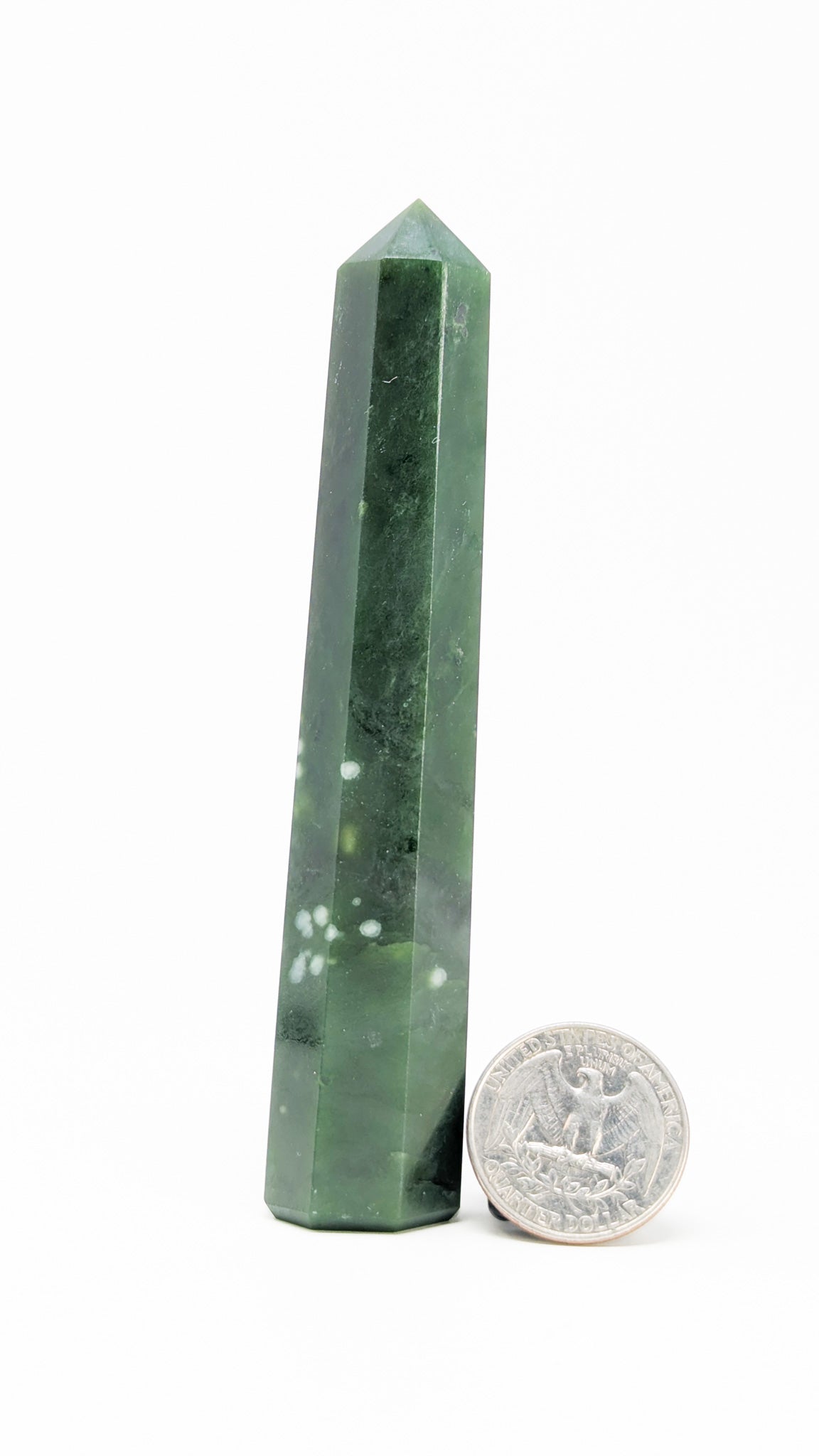 British Columbia Nephrite - Obelisk - A Grade - 1pc - 94g