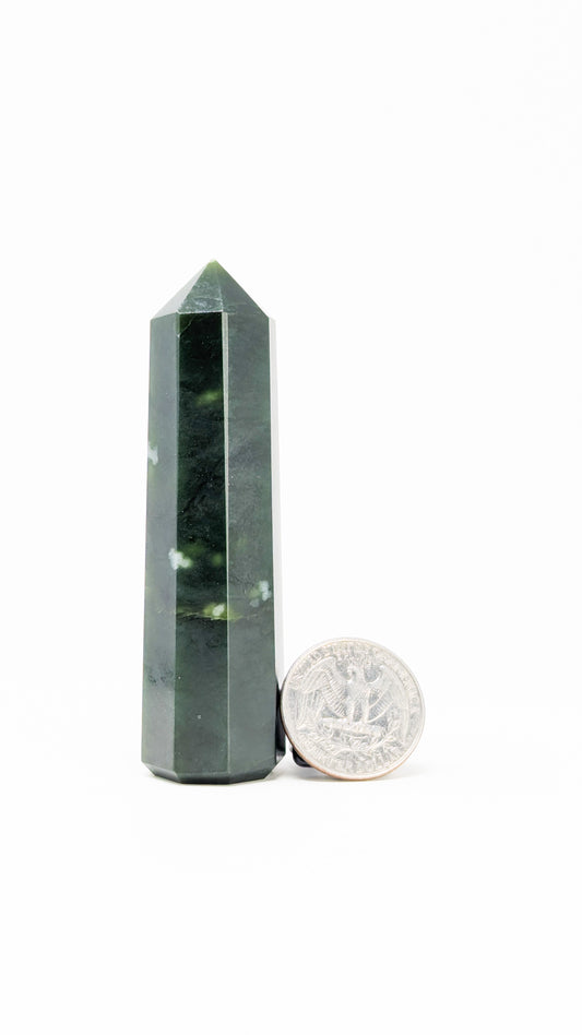 British Columbia Nephrite - Obelisk - B Grade - 1pc - 83g