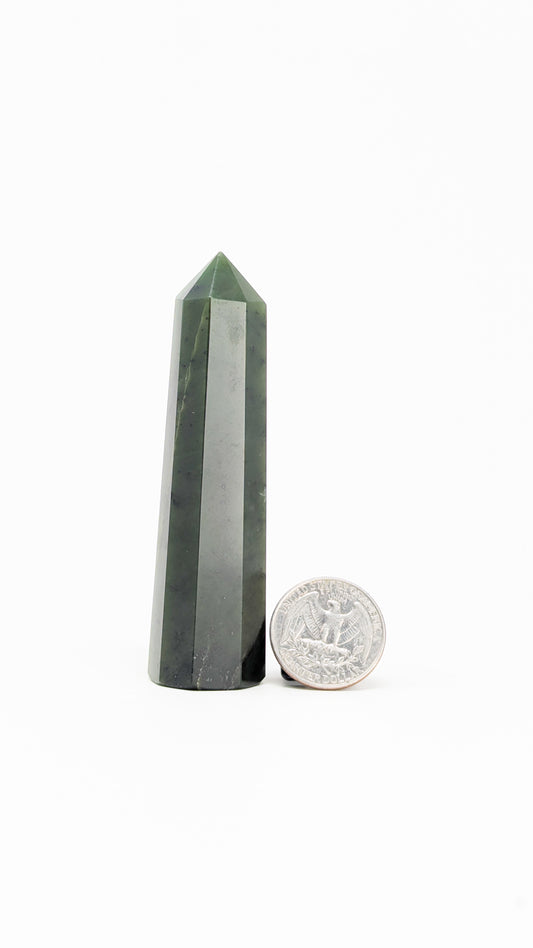 British Columbia Nephrite - Obelisk - B Grade - 1pc - 86g