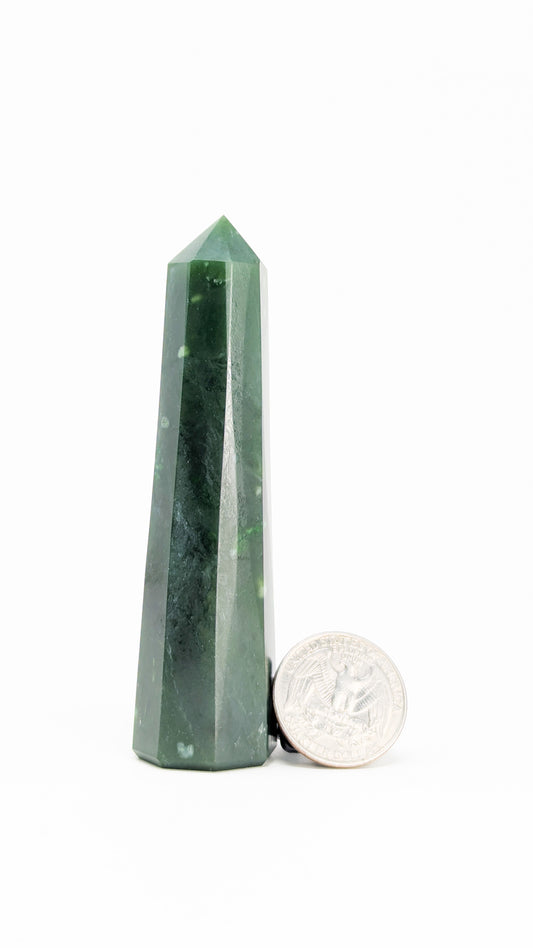 British Columbia Nephrite - Obelisk - B Grade - 1pc - 92g