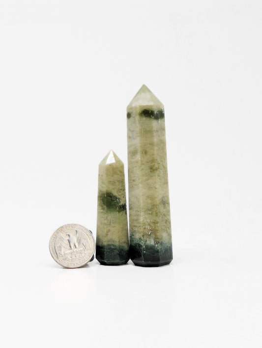 British Columbia Nephrite - Tower - Character Grade - 2pc - 125g