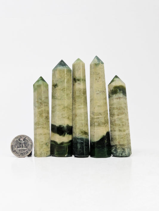 British Columbia Nephrite - Tower - Character Grade - 5pc - 383g