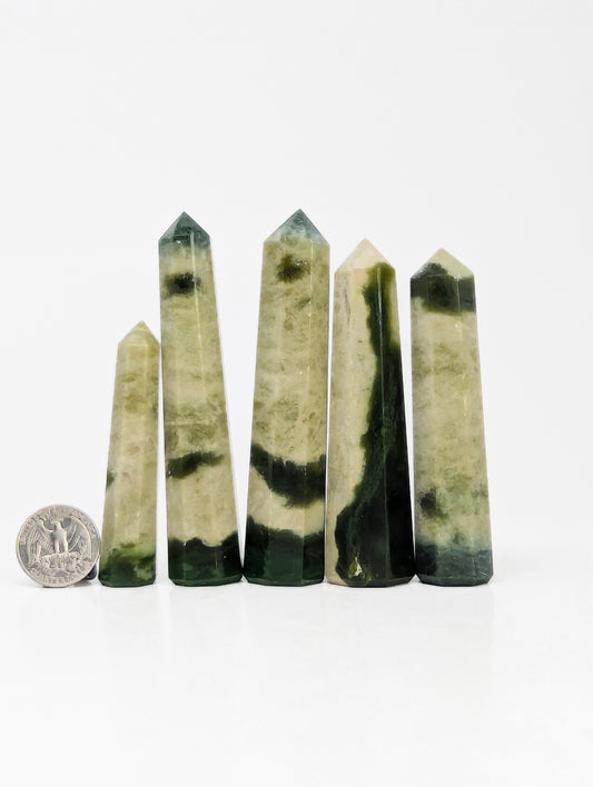 British Columbia Nephrite - Tower - Character Grade - 5pc - 448g