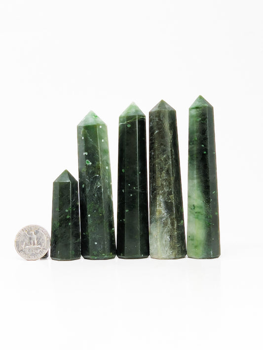 British Columbia Nephrite - Tower - Character Grade - 5pc - 467g