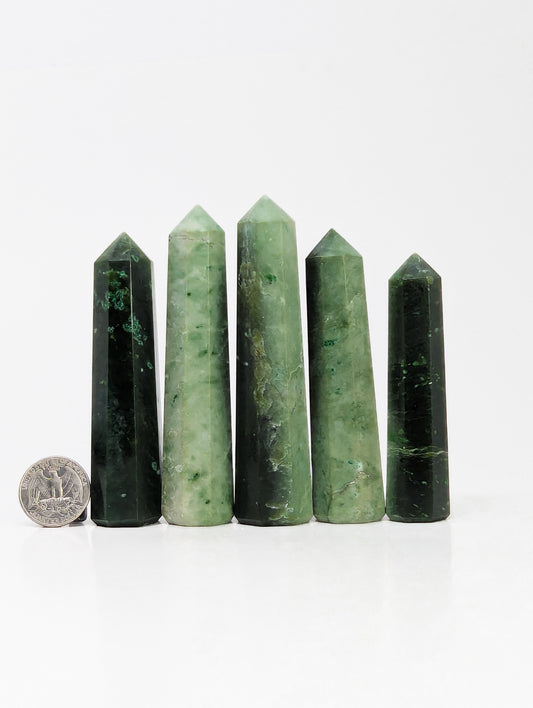 British Columbia Nephrite - Tower - Character Grade - 5pc - 519g